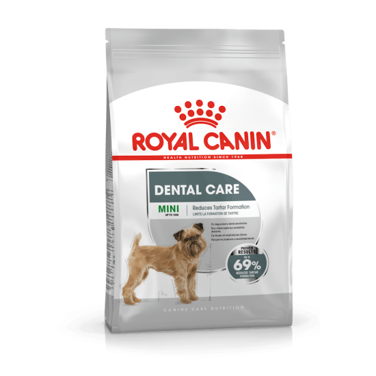 Royal Canin Mini Dental Care Adult – Hrană Uscată pentru Câini Adulți de Talie Mică, pentru Igienă Orală – 1 kg